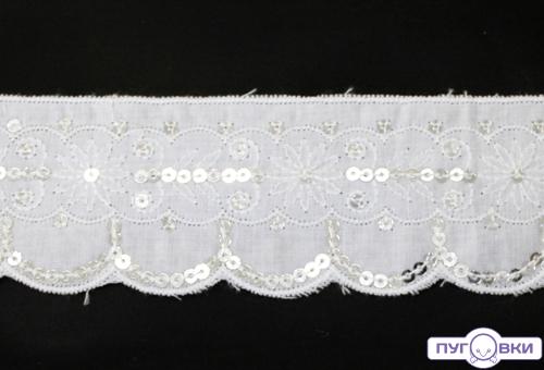 Шитье  однотонное с пайетками СLA 4166 (распродажаДУ)