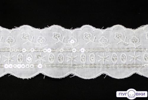 Шитье  однотонное с пайетками СLA 4165 (распродажаДУ)