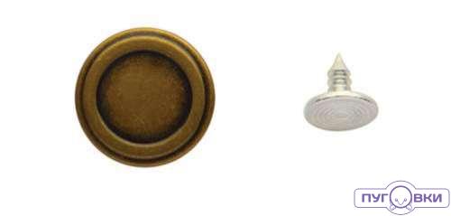 Пуговица джинсовая фиксированная ножка (гвоздь в комплекте)